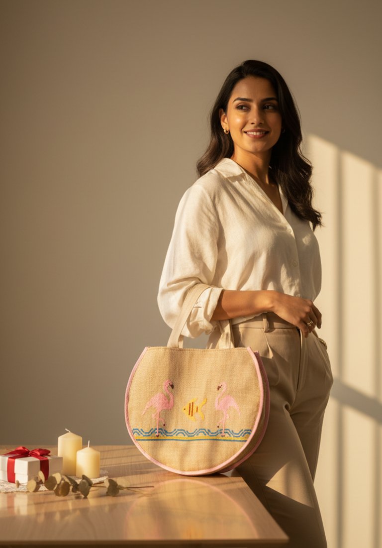 Eco-Friendly Printed Jute Tote Bag